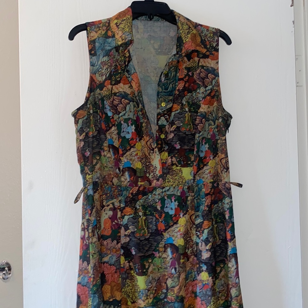 Multi-scene community ankle length dress